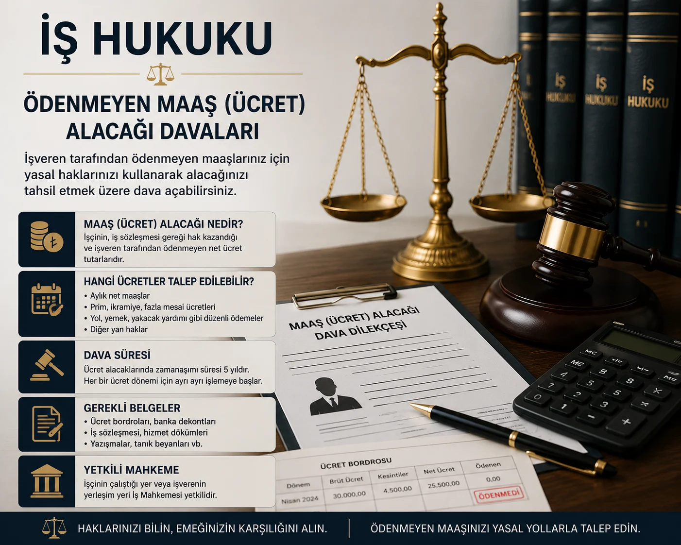 Ödenmeyen Maaş Alacağı Davası