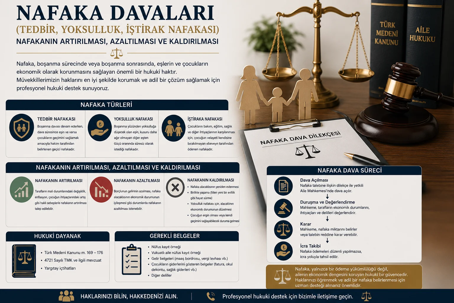 Nafaka Davası: Tedbir, Yoksulluk ve İştirak Nafakası