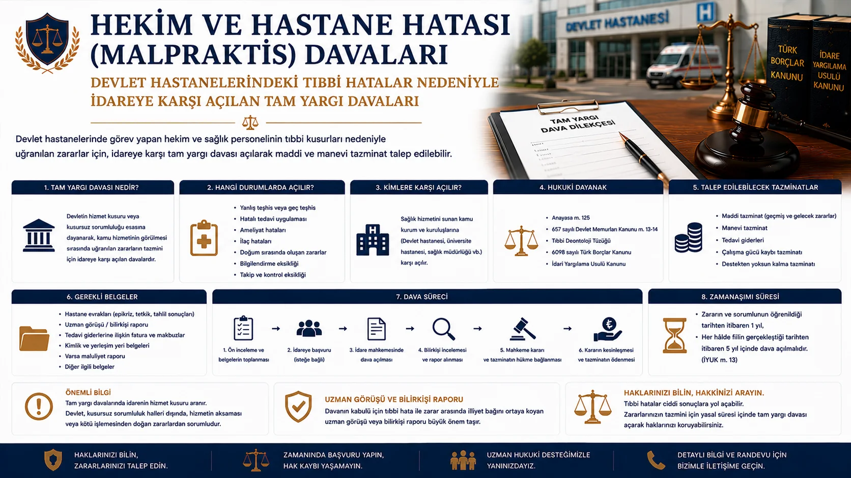Devlet Hastanesindeki Tıbbi Hatalar Nedeniyle Tam Yargı Davası