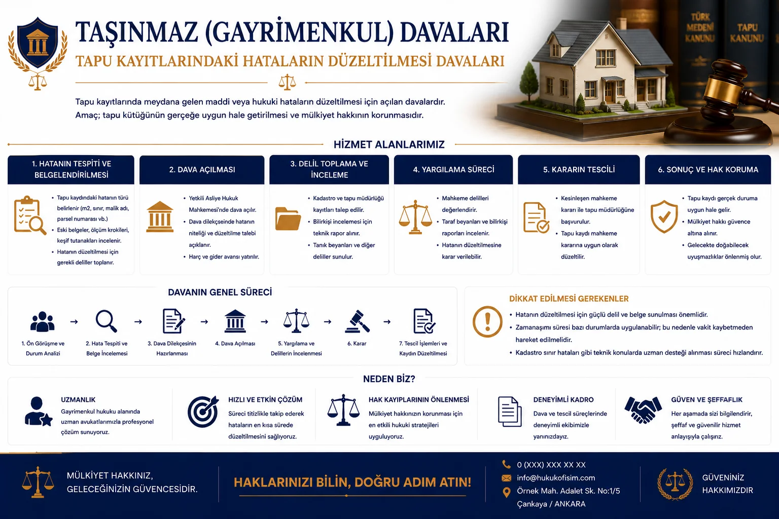 Tapu Kayıtlarındaki Hataların Düzeltilmesi Davaları